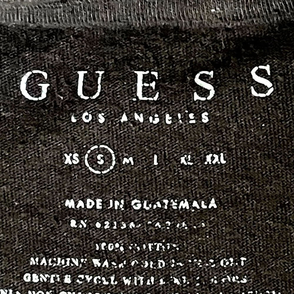RARE Guess Vtg Y2K T Shirt Los Angeles Single Stitch S Men M L Women Black Retro - Picture 4 of 12